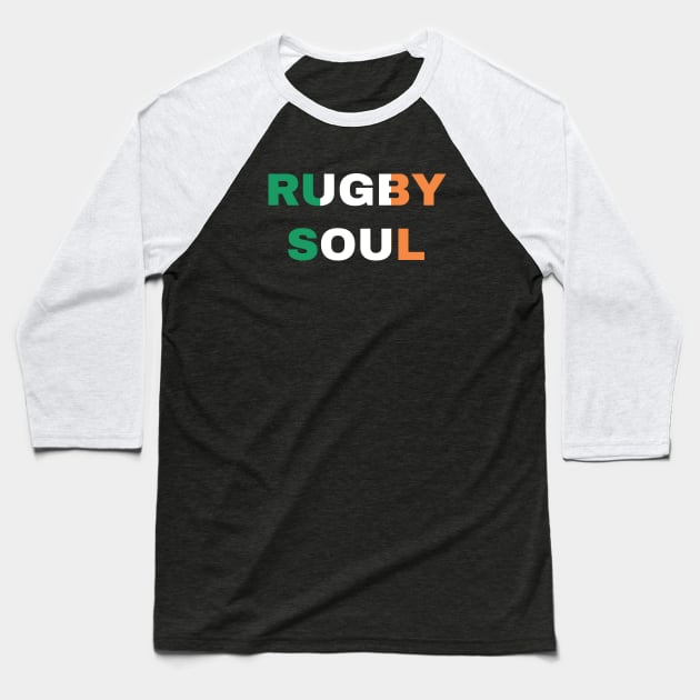 Ireland rugby design Baseball T-Shirt by Cherubic